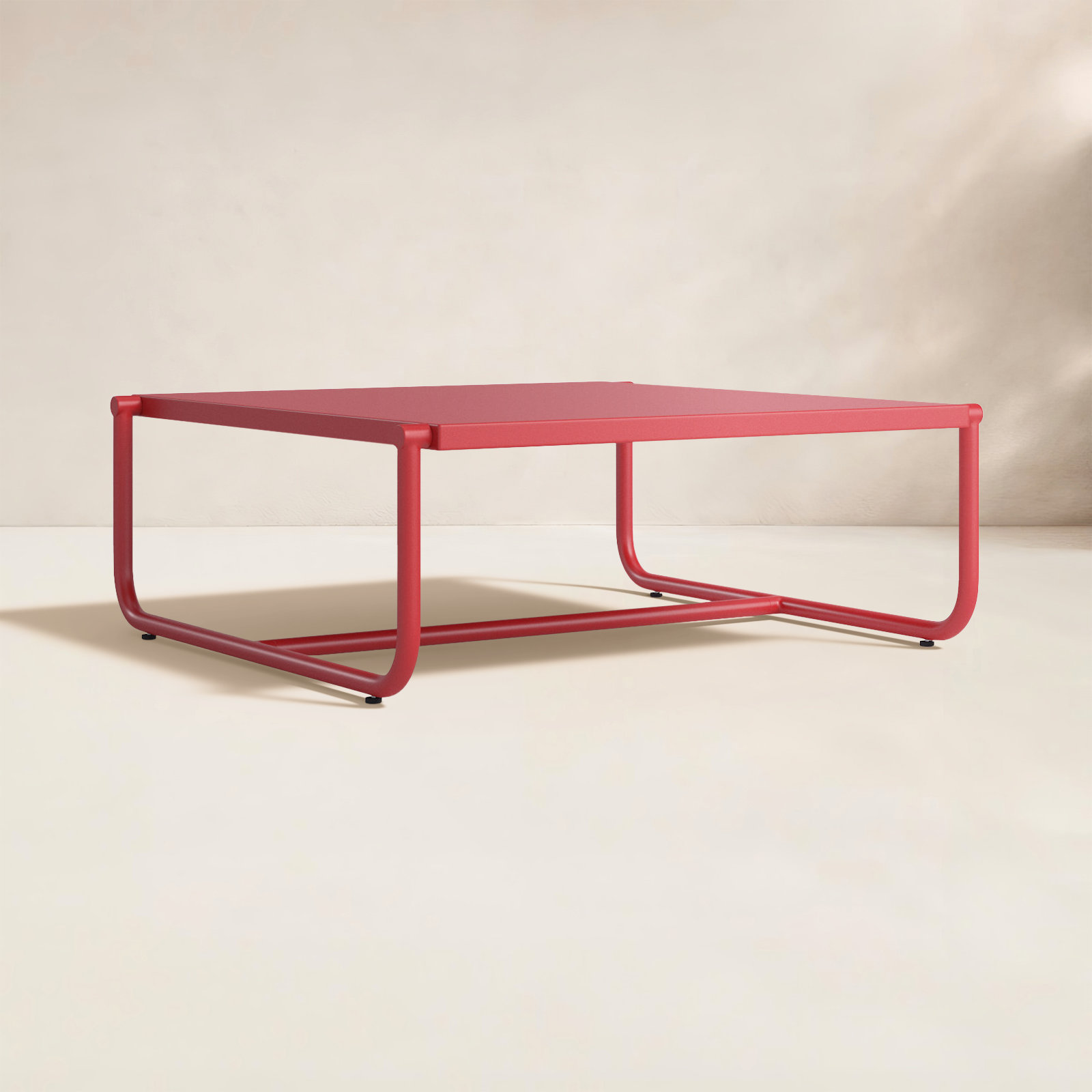 Sean 35" Patio Table, Red