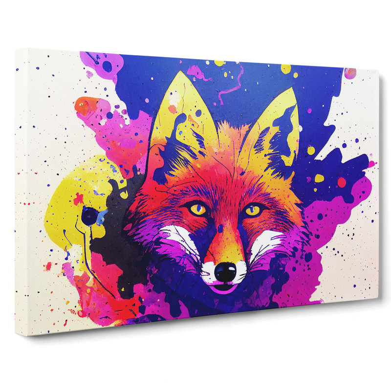 Fox Splash Vol.1 Abstract - Wrapped Canvas, 35cm H x 50cm W x 3cm D