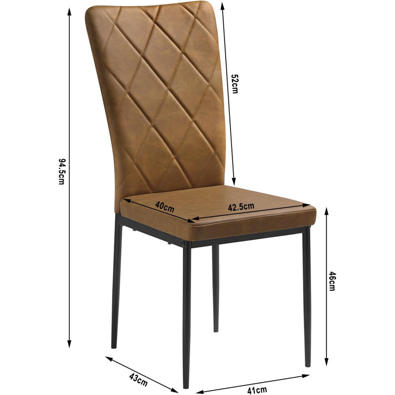 Bronwen Parsons Chair, Brown Faux Leather