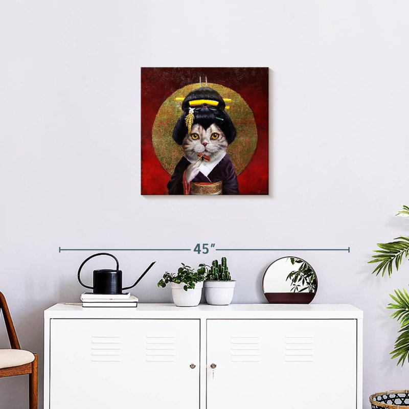 Ketti Kyoto Kitty, 20" H x 20" W