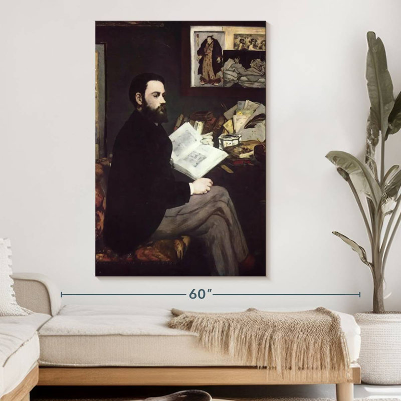 Portrait d'Emile Zola, 51" H x 34" W
