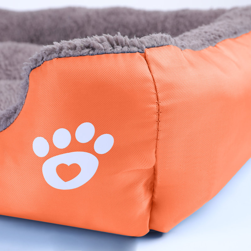 Lit pour chien Goncalves, Grand (l 37,4 po x P 29,5 po x H 5 po), Orange
