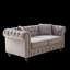 Canapé Chesterfield, causeuse avec capitonnage à boutons pour le salon