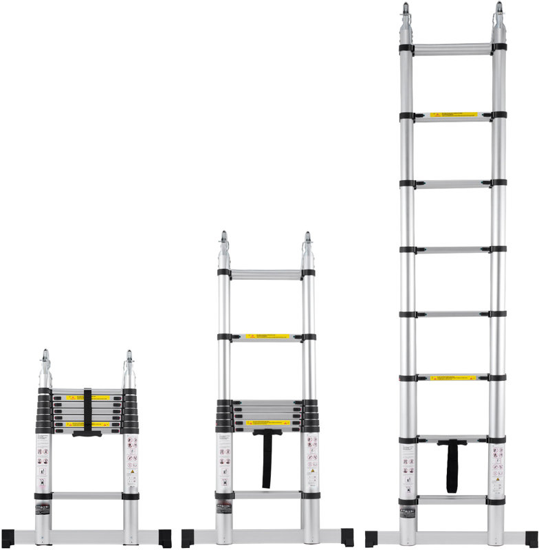 16 - Step Aluminum Folding Extension Ladder
