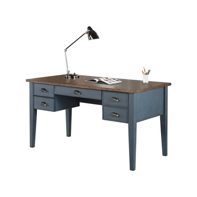 Vivienne Writing Desk with Built-In Electrical Outlet
