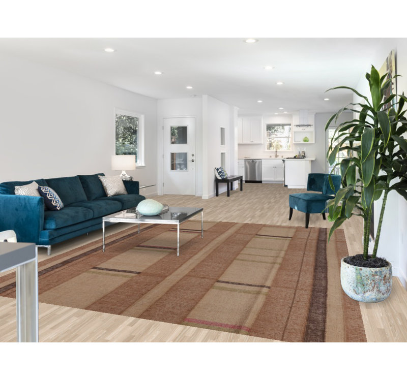 Tapis en teinture de terre kilim Earth