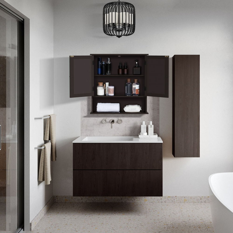 Armoire de salle de bain murale Bjarnfinnur
