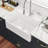 33" L x 20" W Farmhouse/Apron Kitchen Sink Rectangular Single Basin Ceramic Ledge Workstation Sink with Accessories-110742310