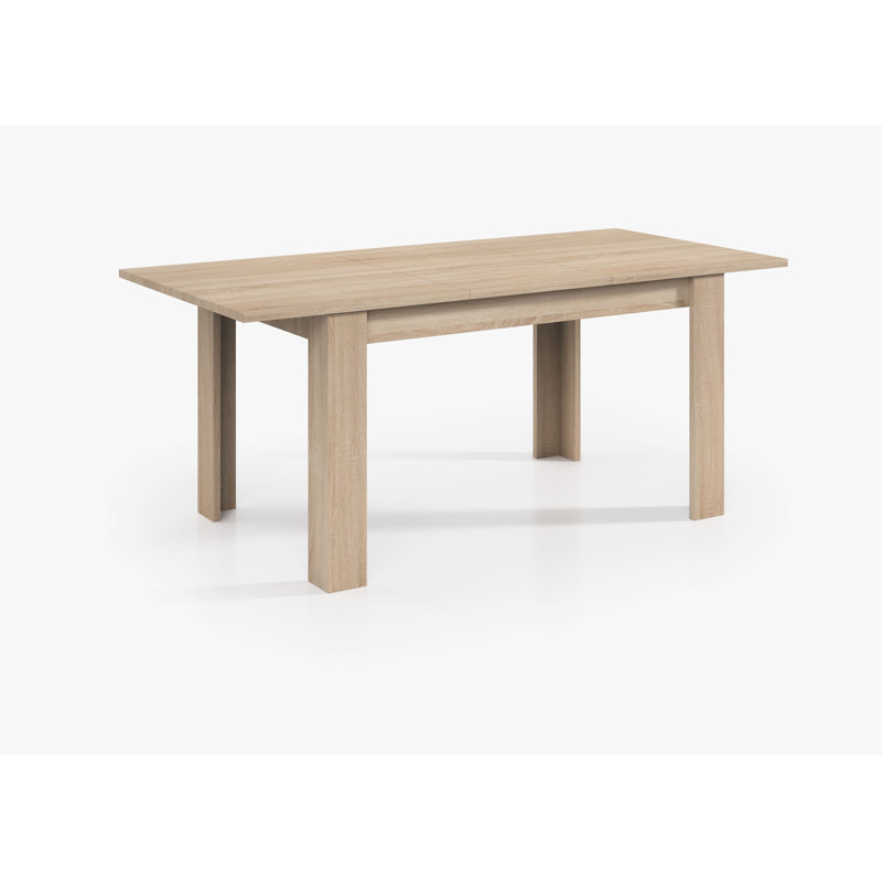 Emmy-Lou Beech Metal Base Dining Table, Brown, Brown