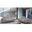 Causeuse en cuir Seemab en gris