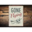Enseigne en aluminium «Gone Flying»-58289566