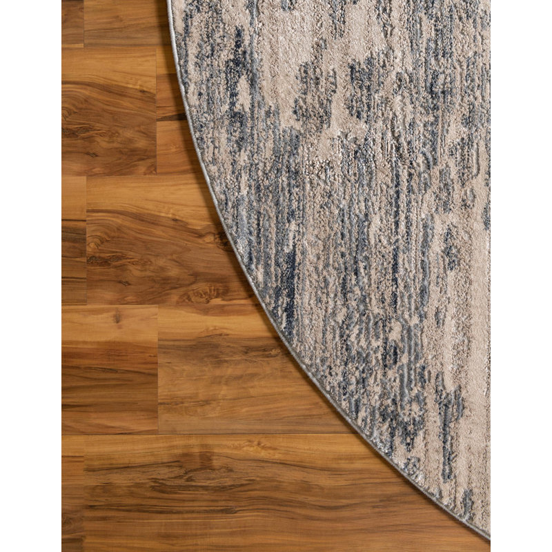 Halpert Abstract Indoor Rug, Round 3'