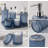 Blue Bathroom Accessories 5 Pcs