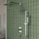 RainfallCascade 10" Pressure Balanced Slide Bar  Shower System with Rough-In Valve