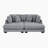 Brinsley 90" Modern Modular Chaise Lounge with Corduroy Fabric, Adjustable Armrests & 4 Pillows-757257640