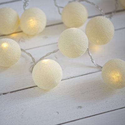 Misti LED Cotton Ball String Light