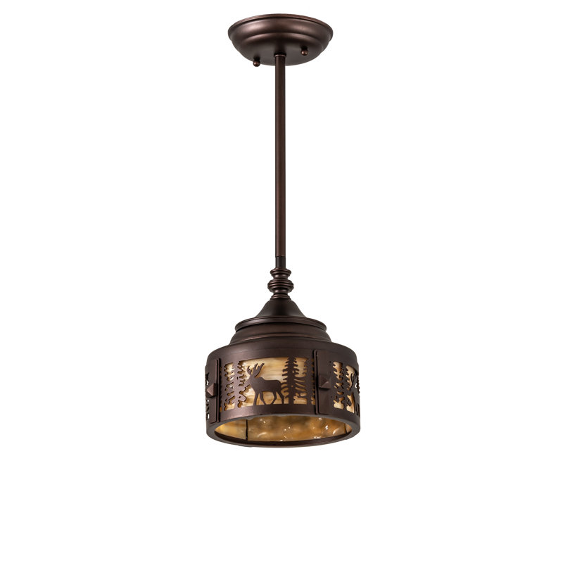 Luminaire suspendu cylindrique à 1 lumière Guston