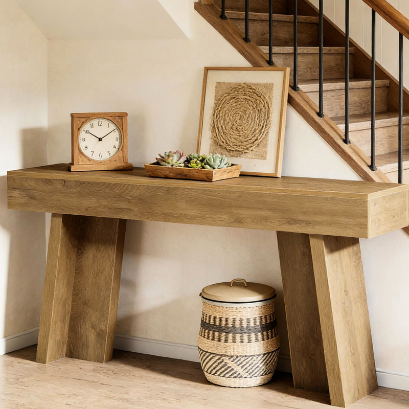 Table d'entrée de style champêtre (table basse incluse seulement)