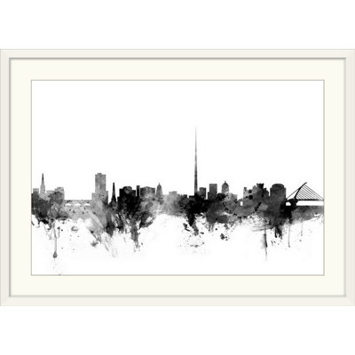 «Dublin Ireland Skyline» par Francy, impression