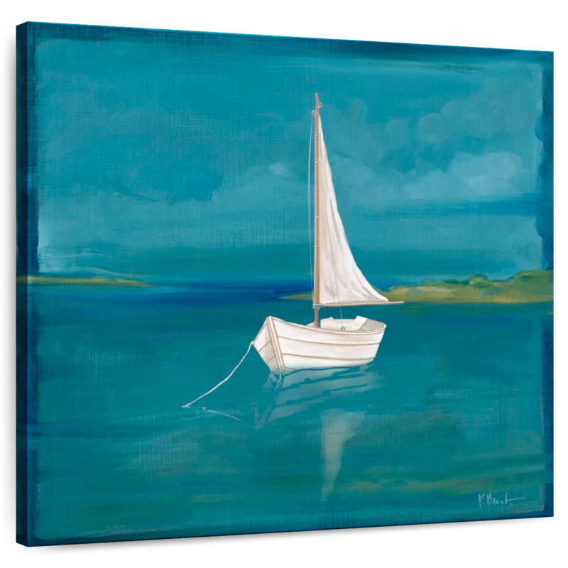 Mehar Square Sailboat I, 10" H x 10" W