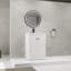 Meuble-lavabo autoportant avec lavabo en résine et 2 portes d'armoire à fermeture en douceur-167086781