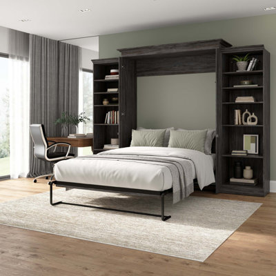 Grand lit escamotable avec rangement Alvaretta