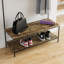 Sylvie Iron Industrial Hall Tree with Bench and Shoe Storage-1701445851