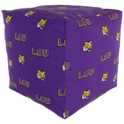 Petit fauteuil à billes classique d’extérieur en forme de cube Kansas Jayhawks