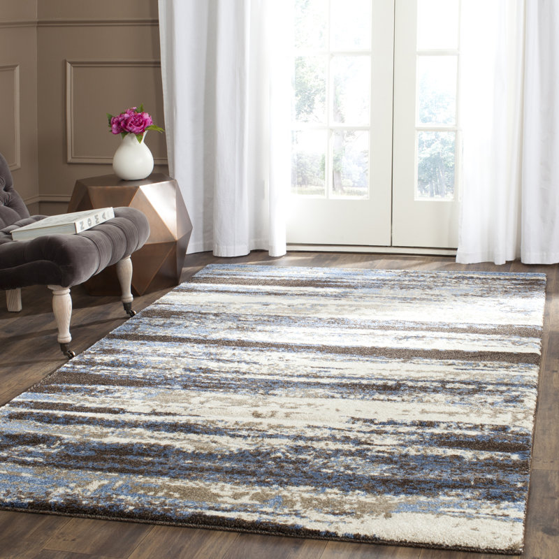 Hatsuye Performance Abstract Rug, Rectangle 6' x 9'