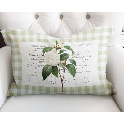 Housse et insert de coussin rectangulaire en coton Joelle