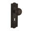 Mission Interior Mortise Door Knob with Meadows Long Plate-212539141
