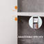 Millikan Linen Cabinet,Tall Bathroom Cabinet