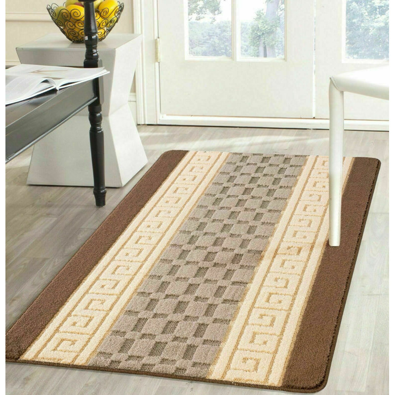 Lana-Jade Geometric Indoor / Outdoor Area Rug, Rectangle 60 x 110cm