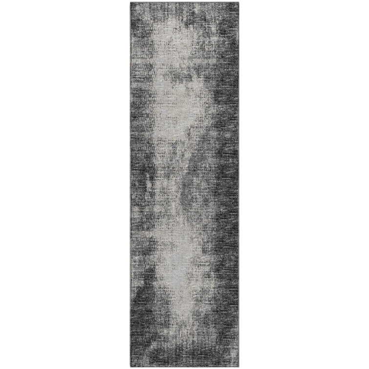 Premium Machine Washable Mayfield Black Rug