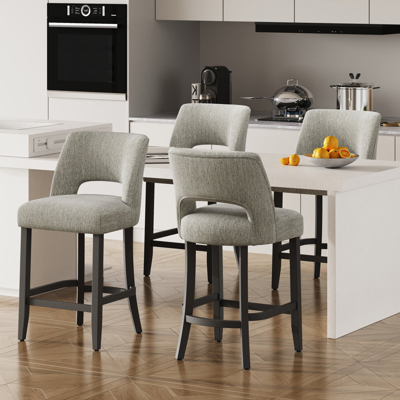 Tabouret de bar Bisto, Gris