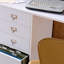 Organisateur pliable et bureau d'artisanat - Blanc