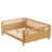 Wood Platform Bed with Rails-111912649-111912648