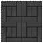 Vidaxl 11X Decking Tiles WPC Interlocking Floor Deck Tile 1 Sqm Multi Colours-129097130