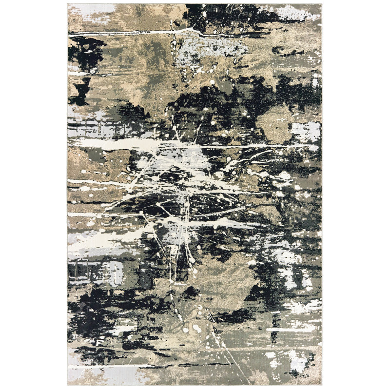 Kirkland Abstract Indoor Rug, Rectangle 9'10" x 12'10"