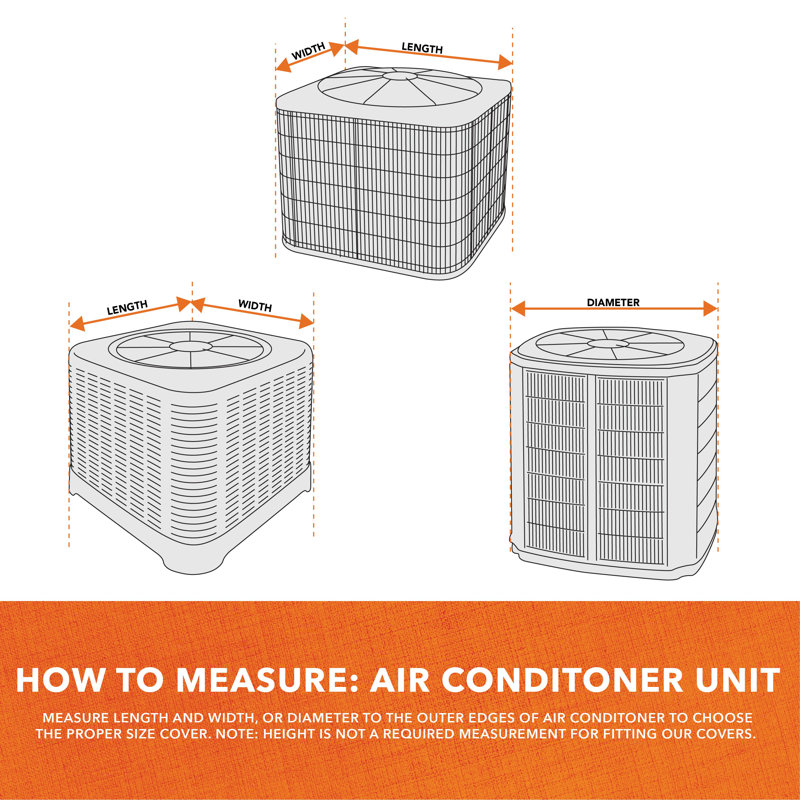 Light Gray Mesh Topper Outdoor Air Conditioner Cover
