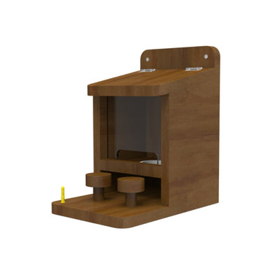 Wooden Squirrel Feeder,outdoor Picnic Table Feeders For Squirrels, 1 Corn Cob Holder