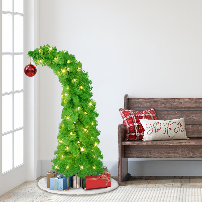 Arbre de Noël artificiel fantaisiste illuminé 4 pi
