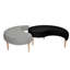 Pastel 100cm Wide Round YinYang Cocktail Ottoman
