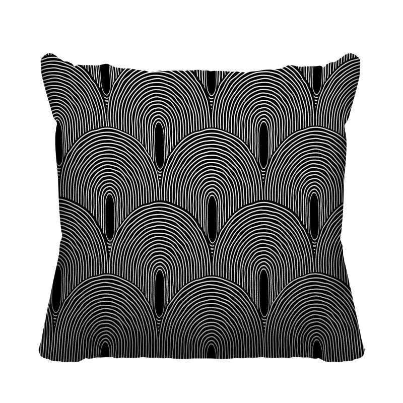 Limpo Indoor/Outdoor Throw Pillow, 18" x 18", Black