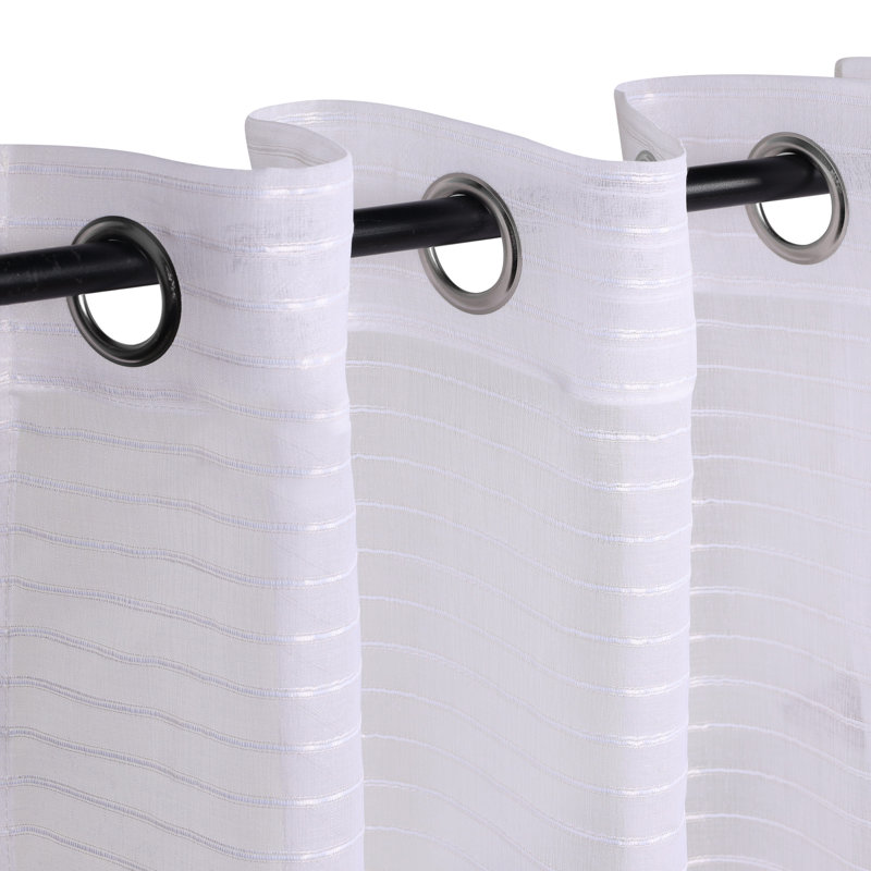 Rideaux diaphanes, Blanc, L 52 po x L 96 po
