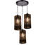 Hathcock 3 - Light Black Cluster Pendant