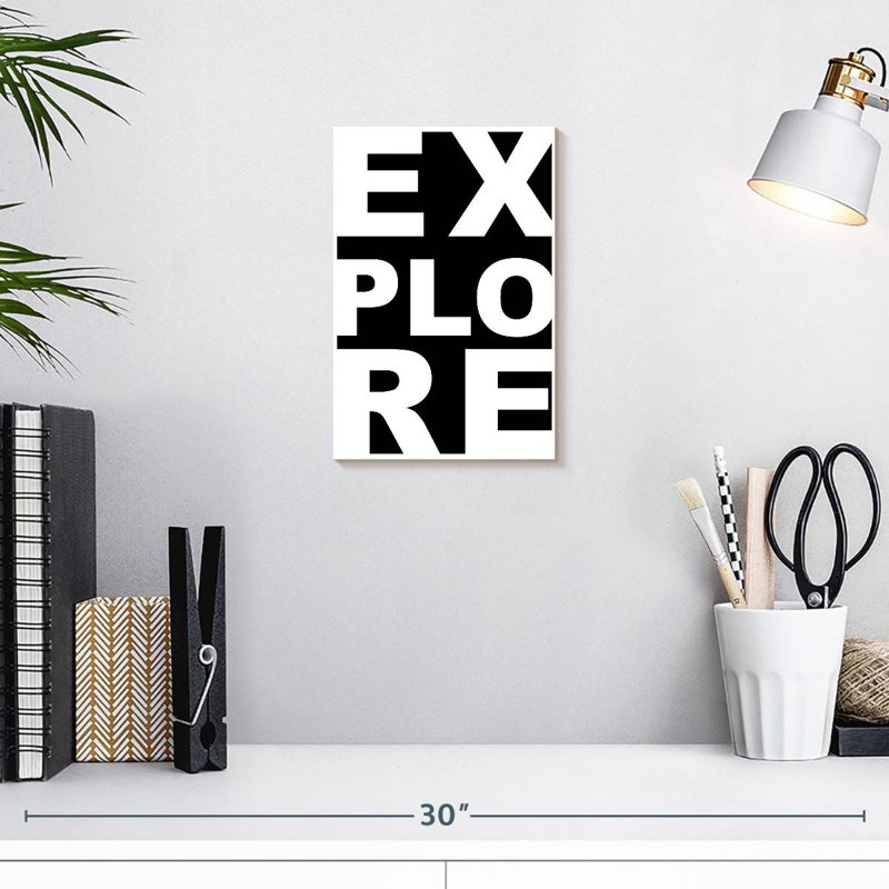 Tergel Explore Typography, 12" H x 8" W