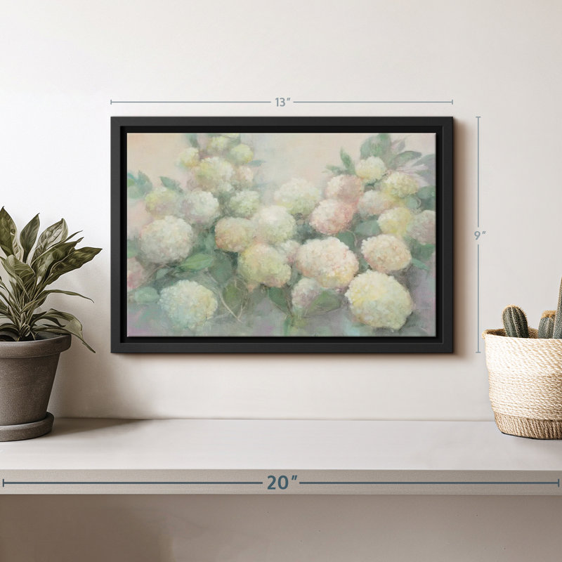Impression sur toile Annabelle Hydrangeas, H 9 po x l 13 po