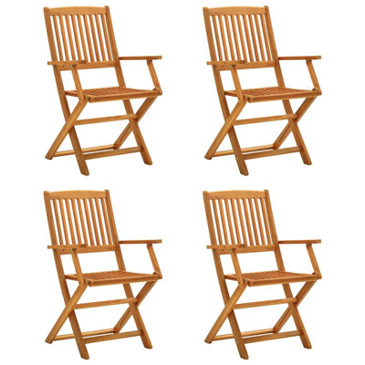 Folding Patio Chair Solid Eucalyptus Wood