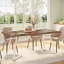 Unfinished Metal Base Dining Table-122117378-122117377
